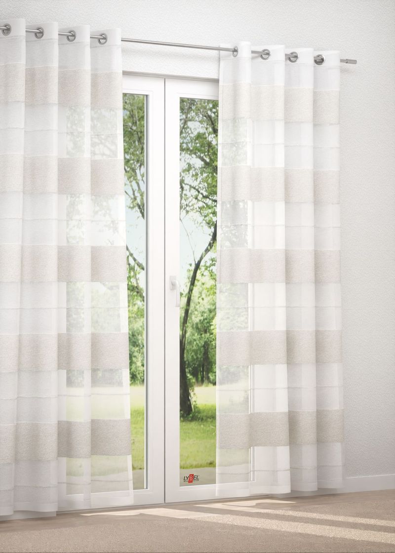 Ösenschal in Beige