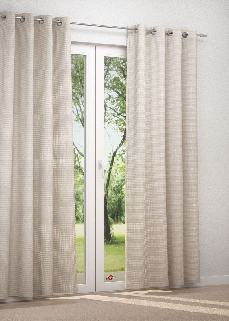 Ösenschal in Beige