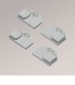 grau Vorschau SET Support plat Decomatic avec poignées de commande #1W grau