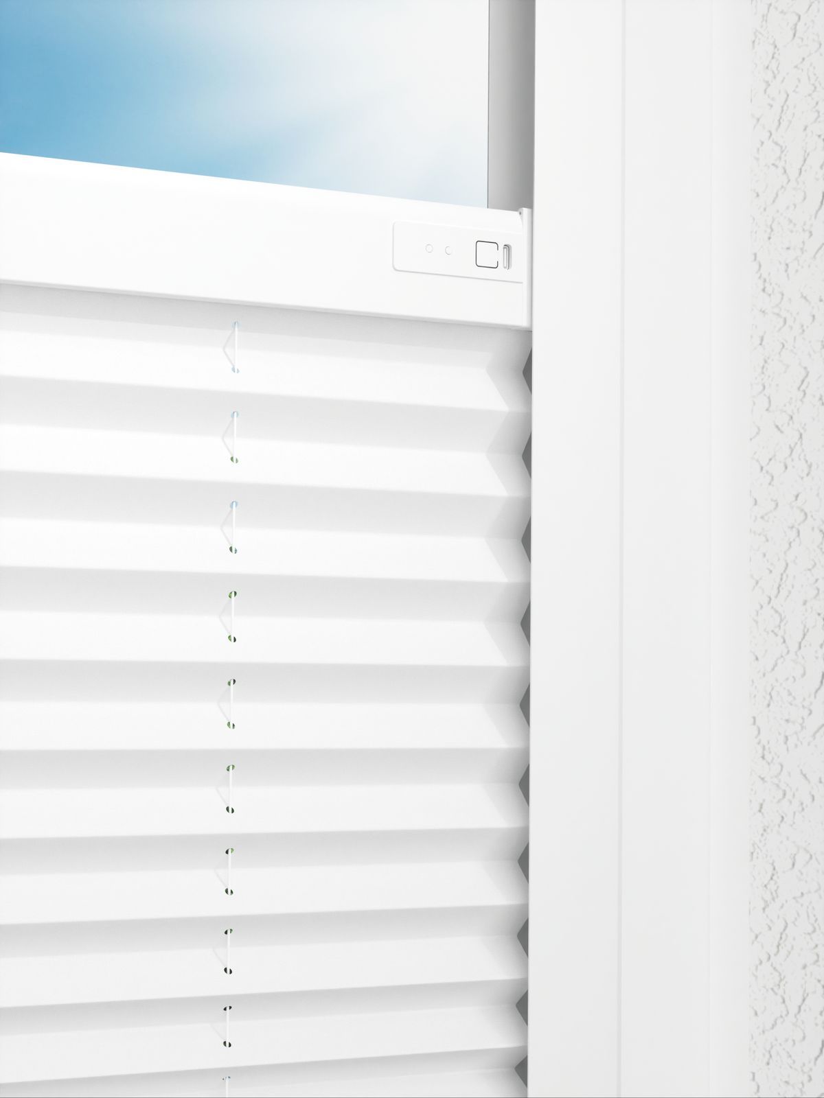 Detailansicht LYSEL HOME plissé 209A Crêpe Pearl