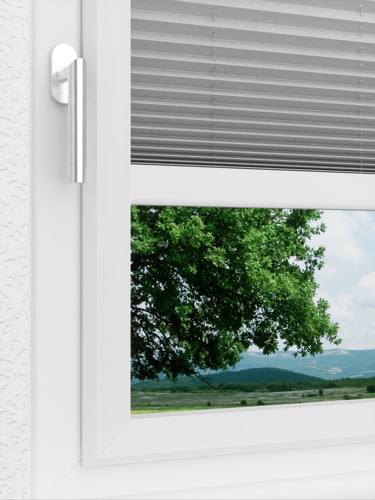 Detailansicht LYSEL HOME plissé 239A Crush Pearl