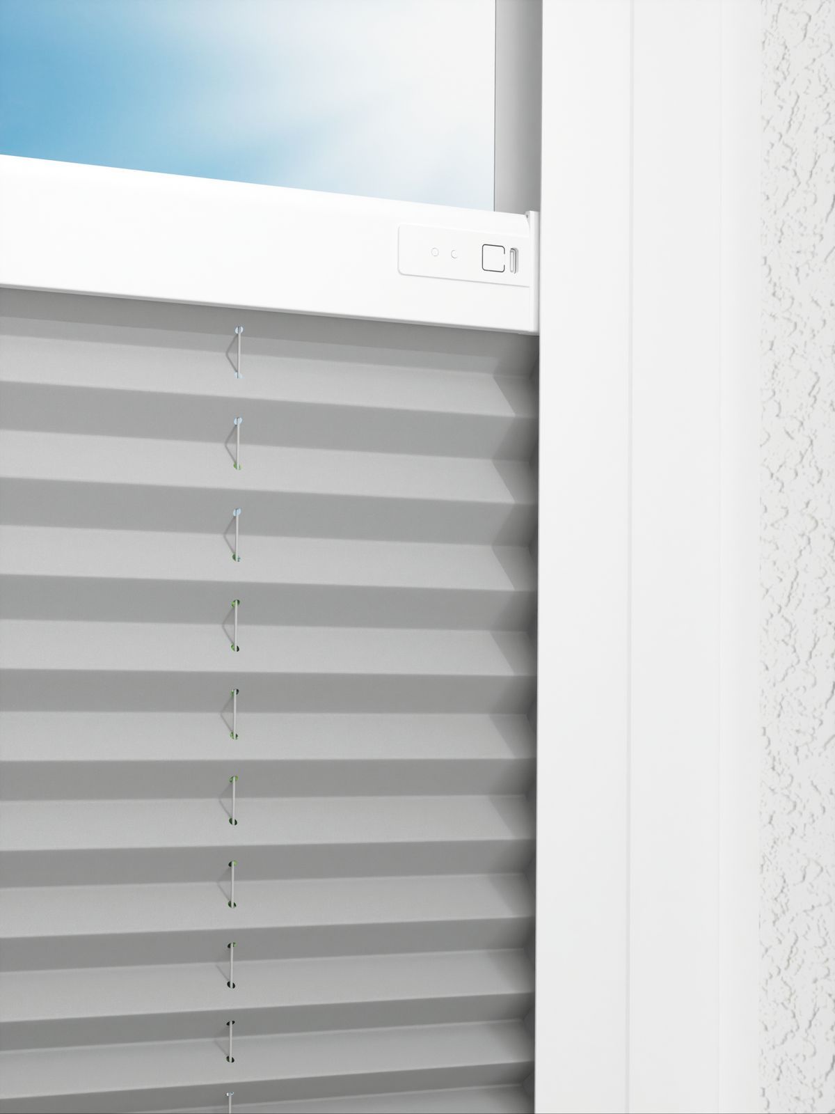 Detailansicht LYSEL HOME Store plissé 214A Ampta Pearl