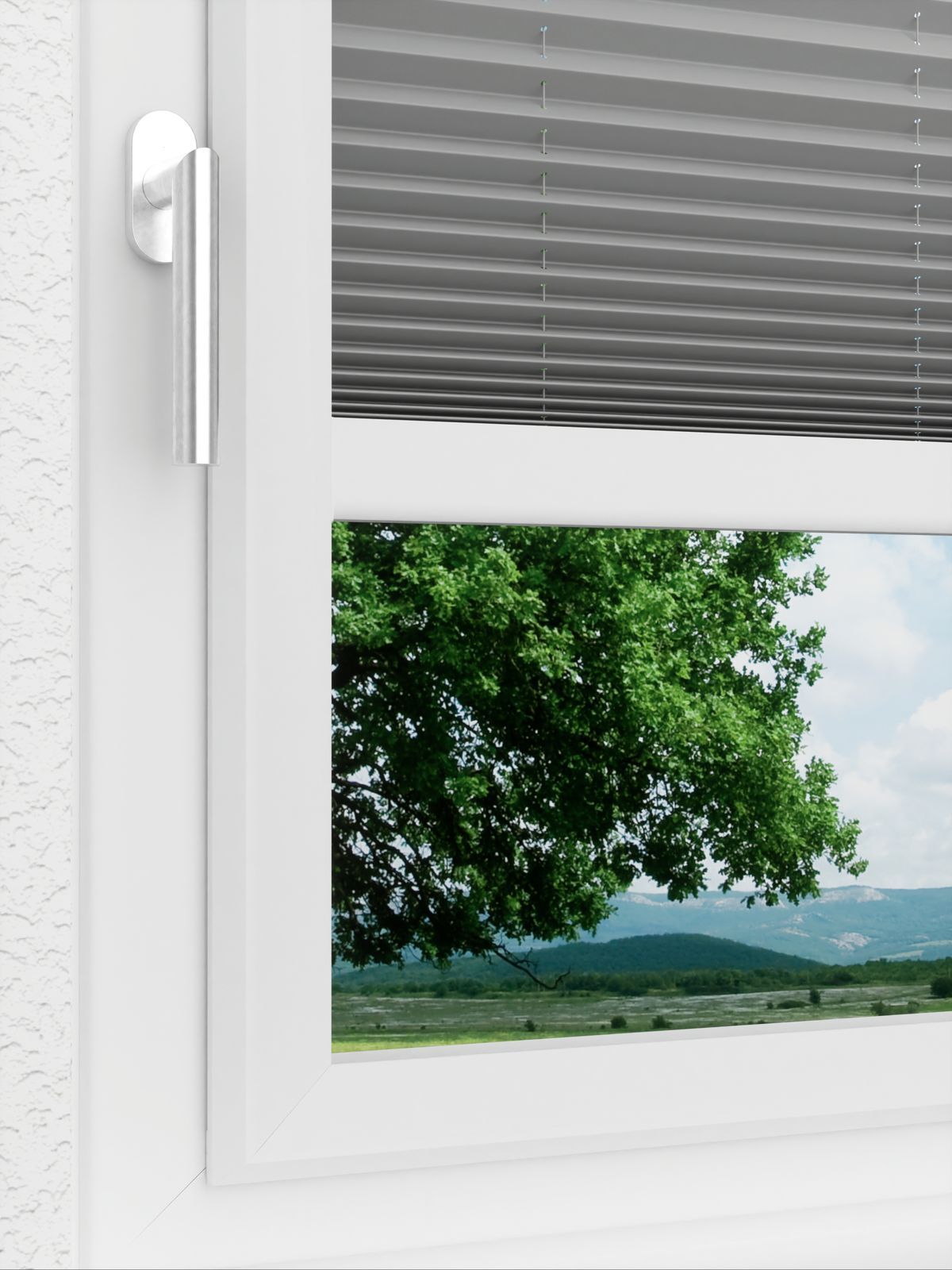 Detailansicht LYSEL HOME Store plissé 214A Ampta Pearl