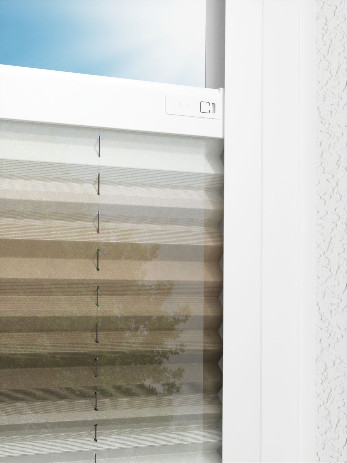 Detailansicht LYSEL HOME Plissee 335A Light Wave