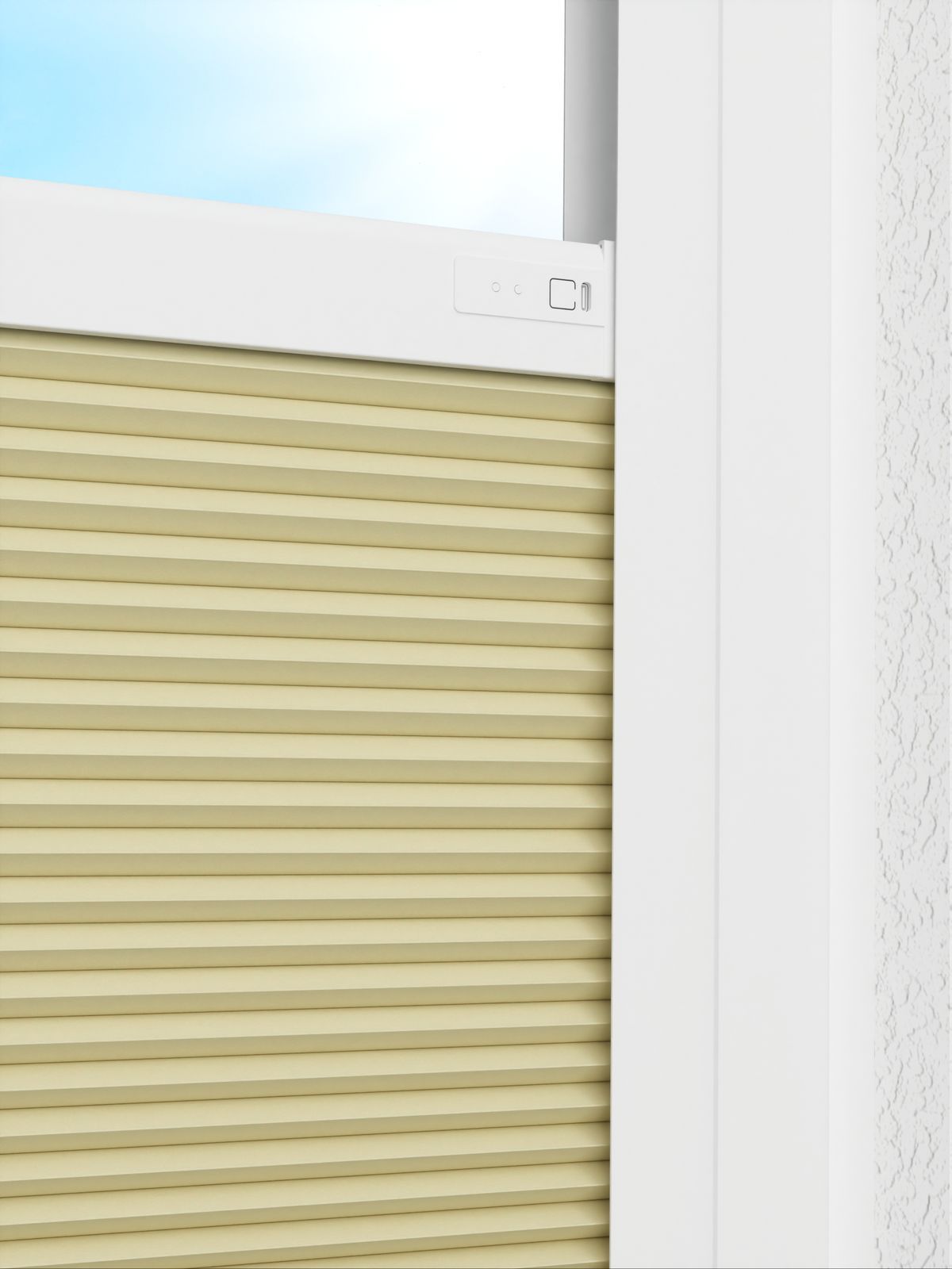 Detailansicht LYSEL HOME plissé 025A nid d'abeille