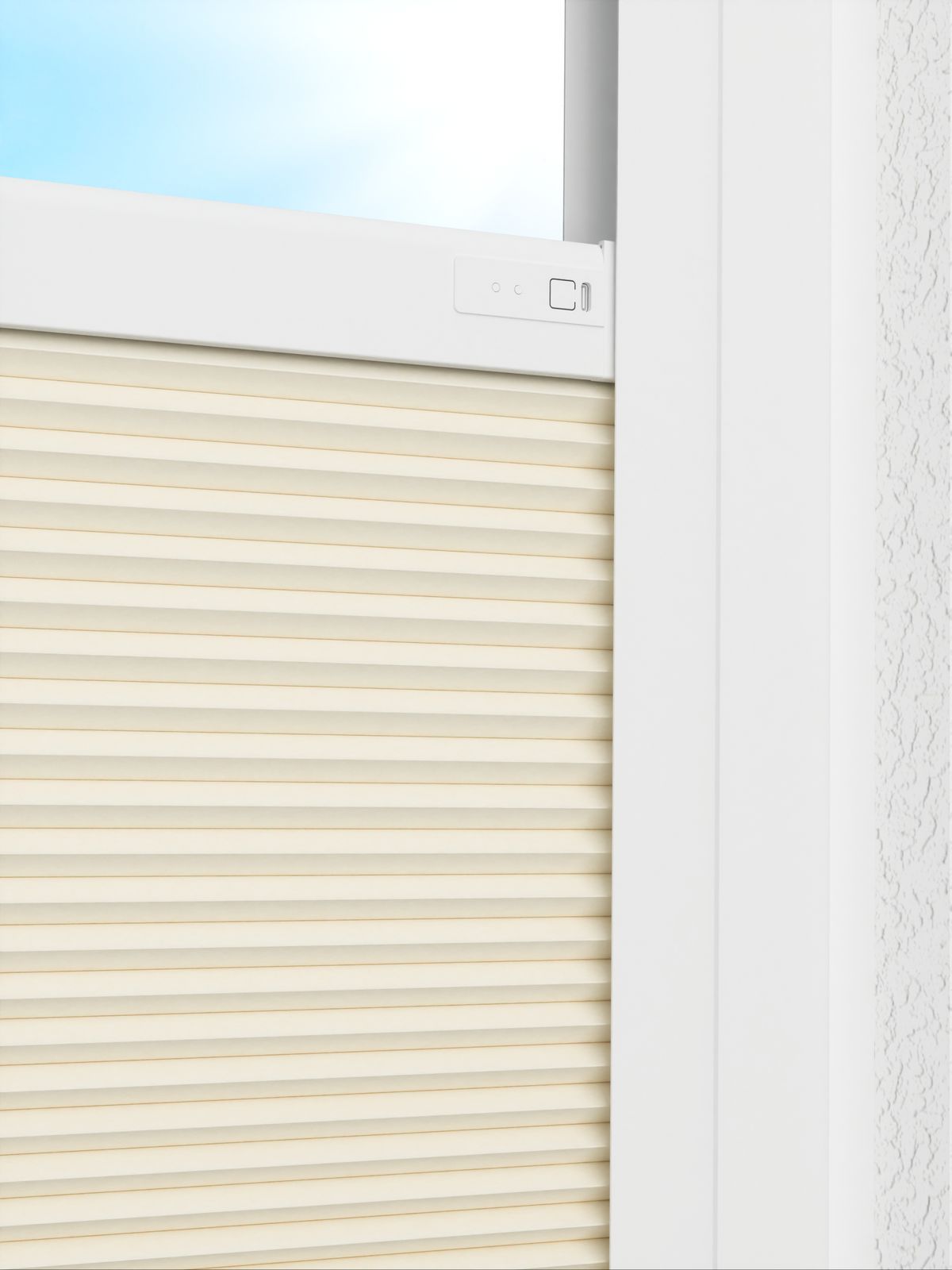 Detailansicht LYSEL HOME plissé nid d'ab. 013A Alba LI