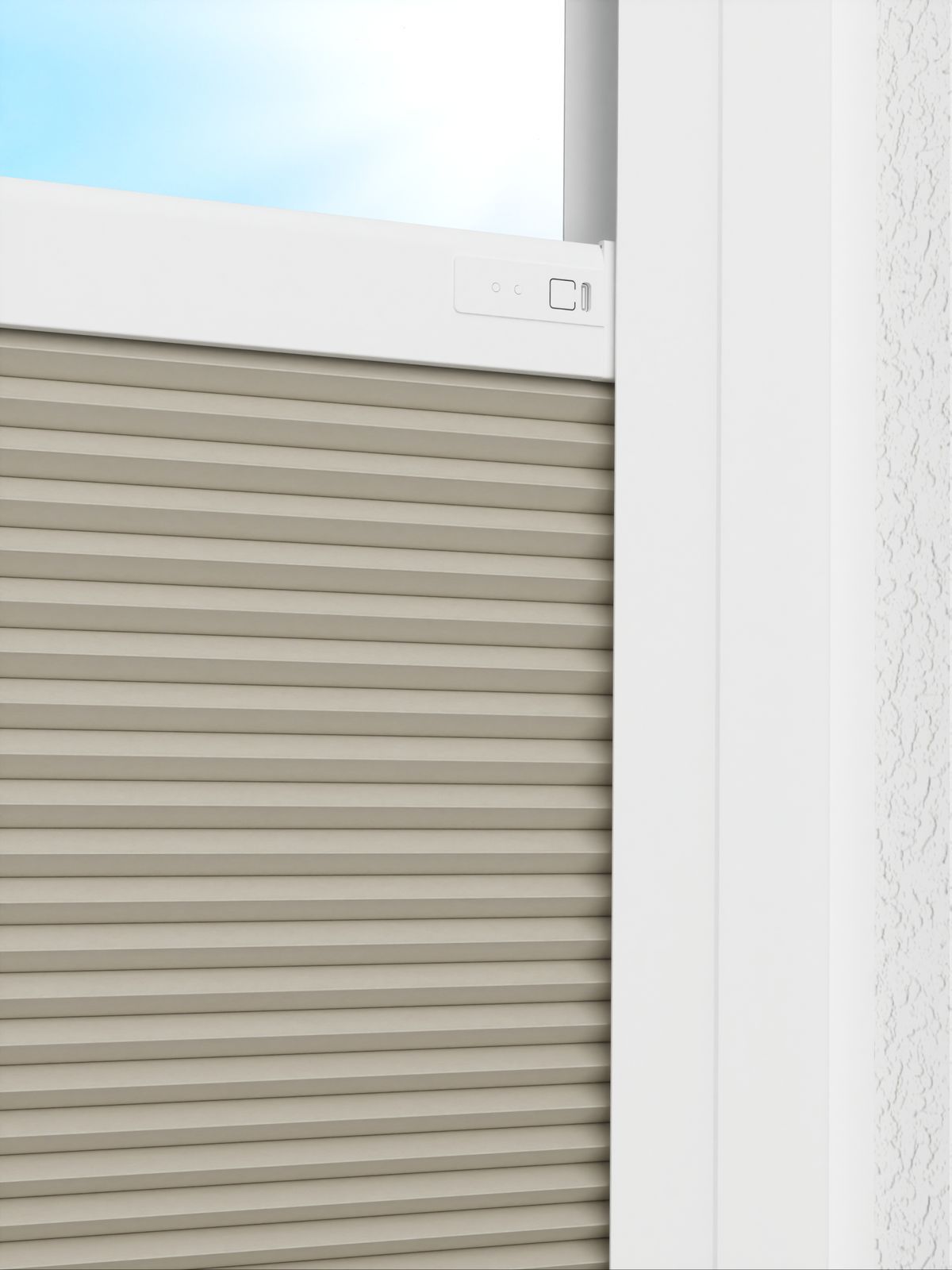 Detailansicht LYSEL HOME plissé nid d'ab. 001A Alba LI