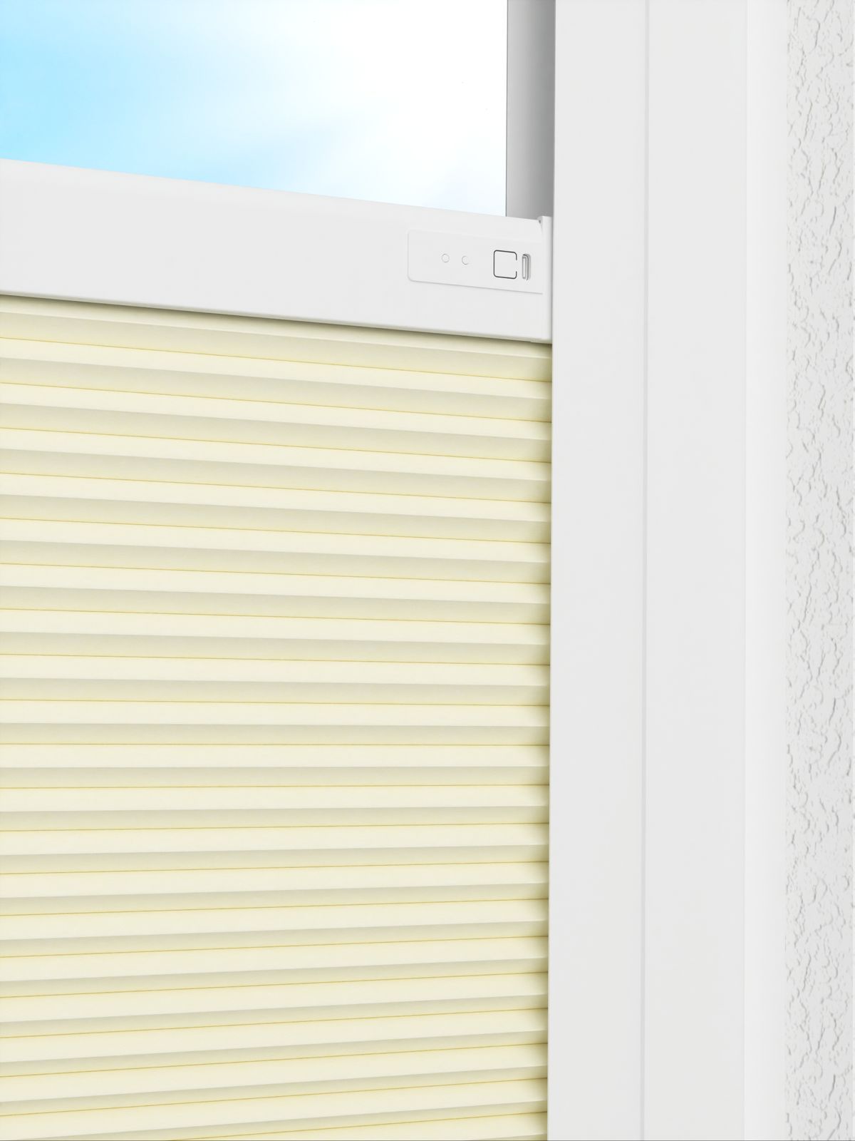 Detailansicht LYSEL HOME plissé nid d'ab. 014A Alba LI