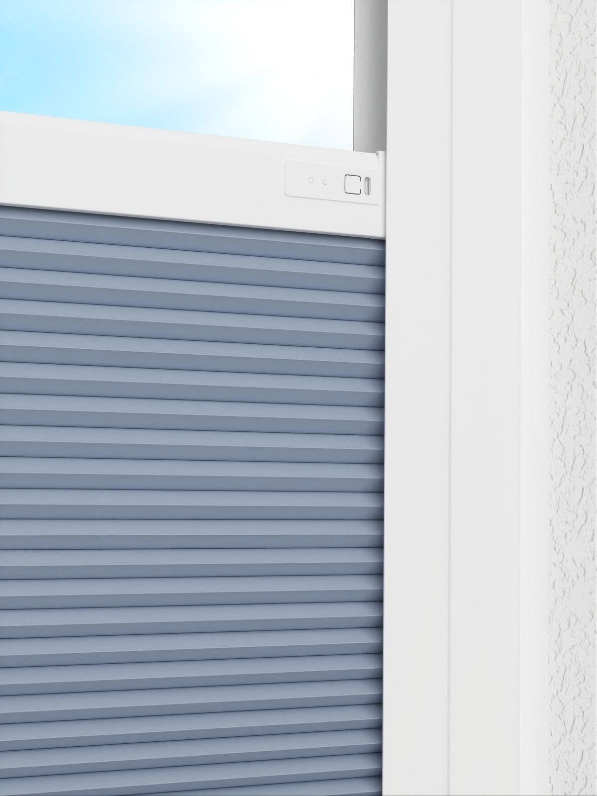 Detailansicht LYSEL HOME plissé nid d'ab. 029A Alba LI