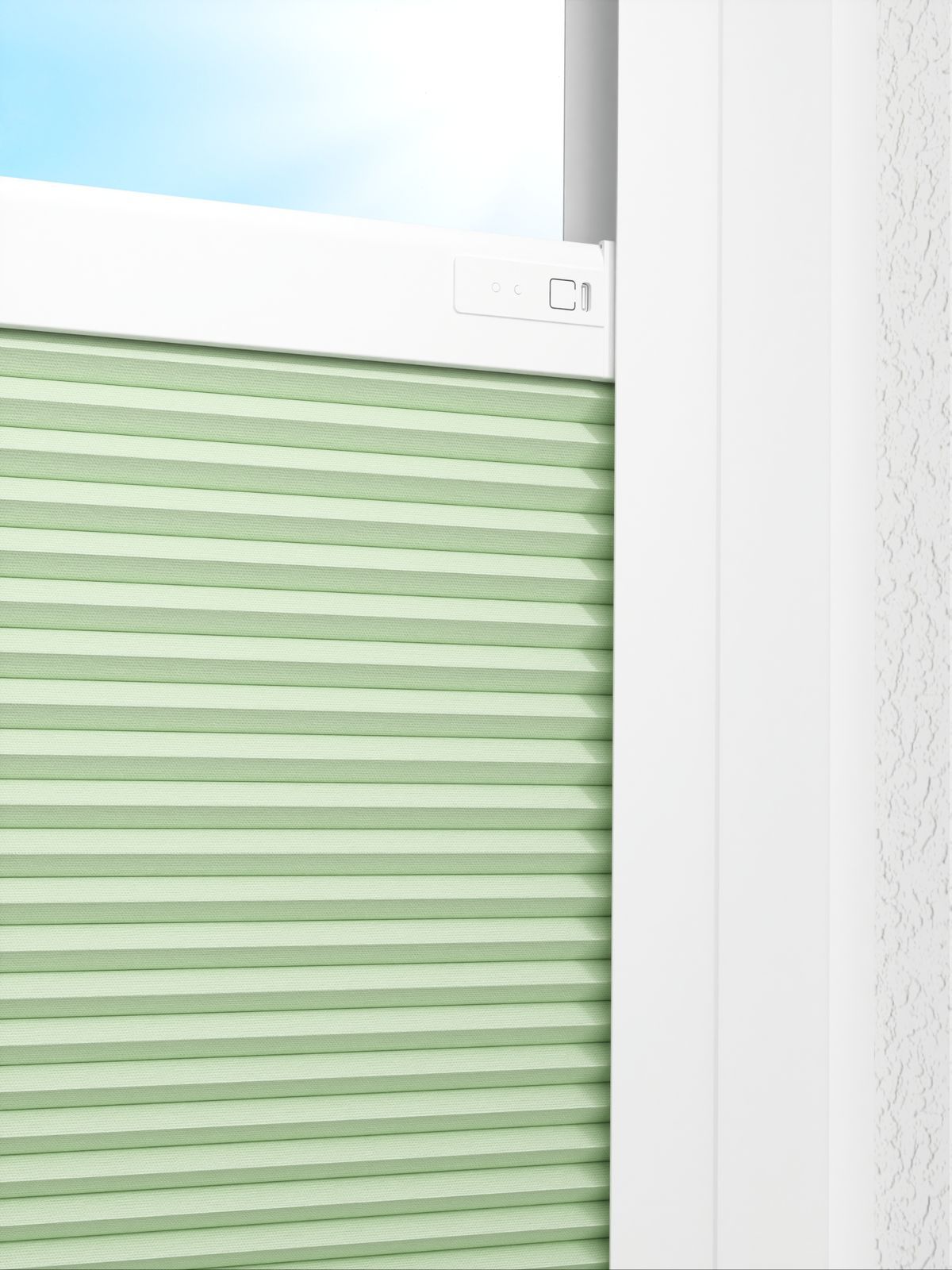 Detailansicht LYSEL HOME Plissee 331A Lightly Wabe