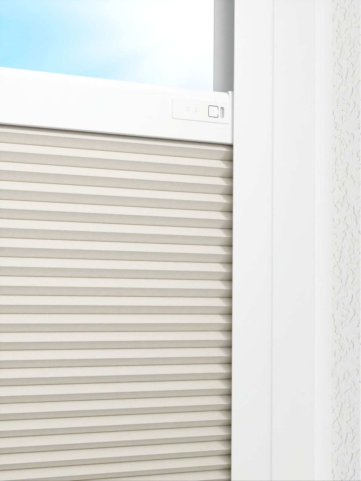 Detailansicht LYSEL HOME Plissee 009A Calluna Wabe