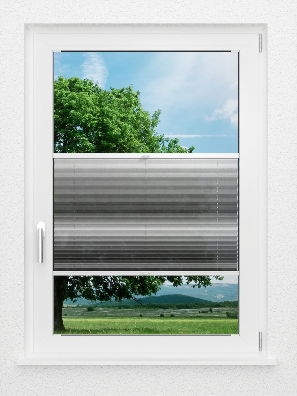 Detailansicht LYSEL HOME Plissee 418A Light Wave