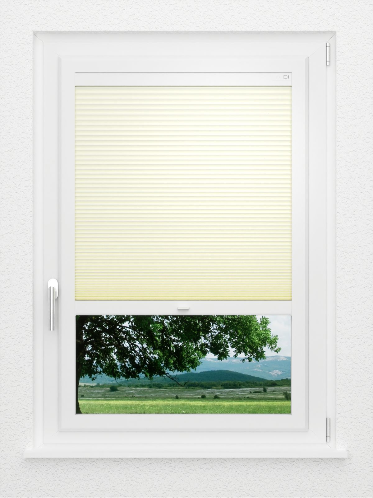 Detailansicht LYSEL HOME Plissee 313A Evelyne Wabe