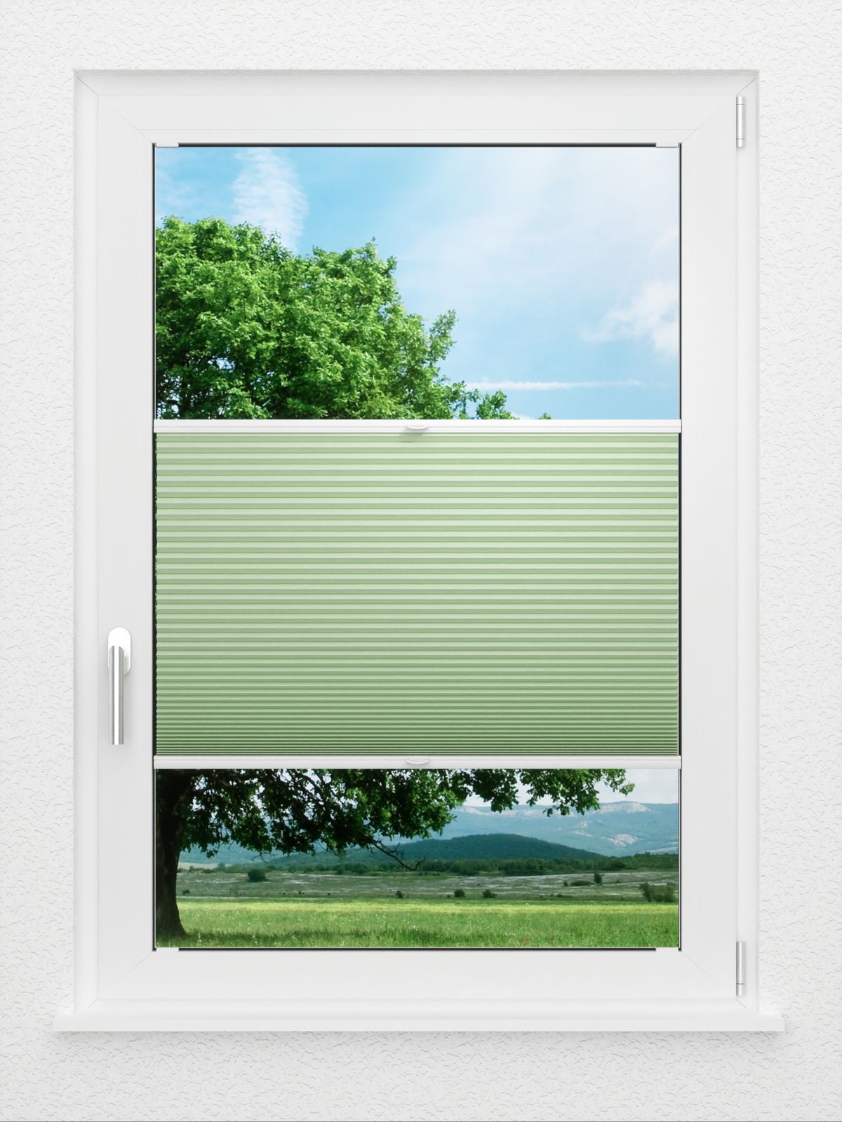 Detailansicht LYSEL HOME Plissee 331A Lightly Wabe