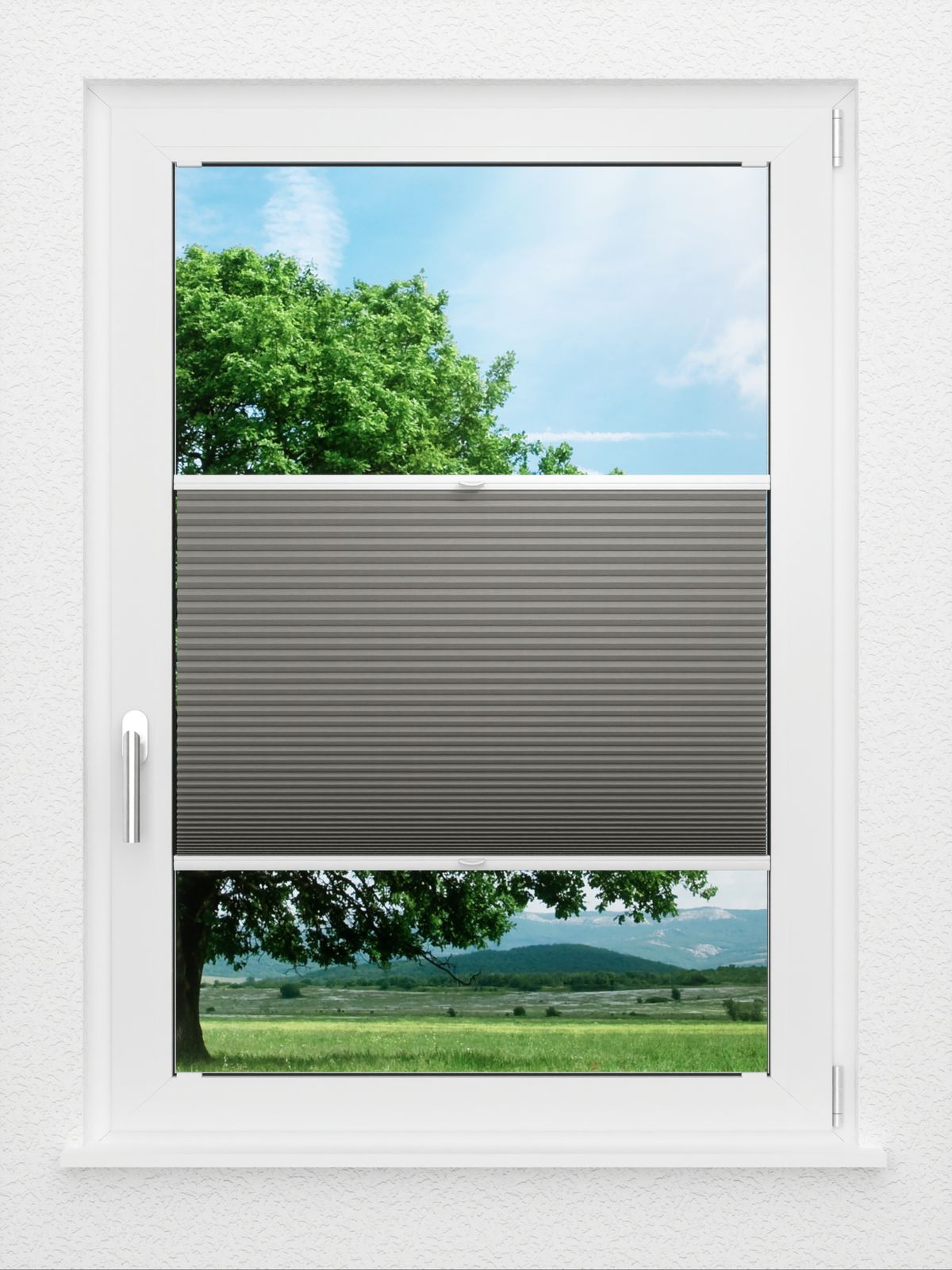 Detailansicht LYSEL HOME Plissee 020A Calluna Wabe