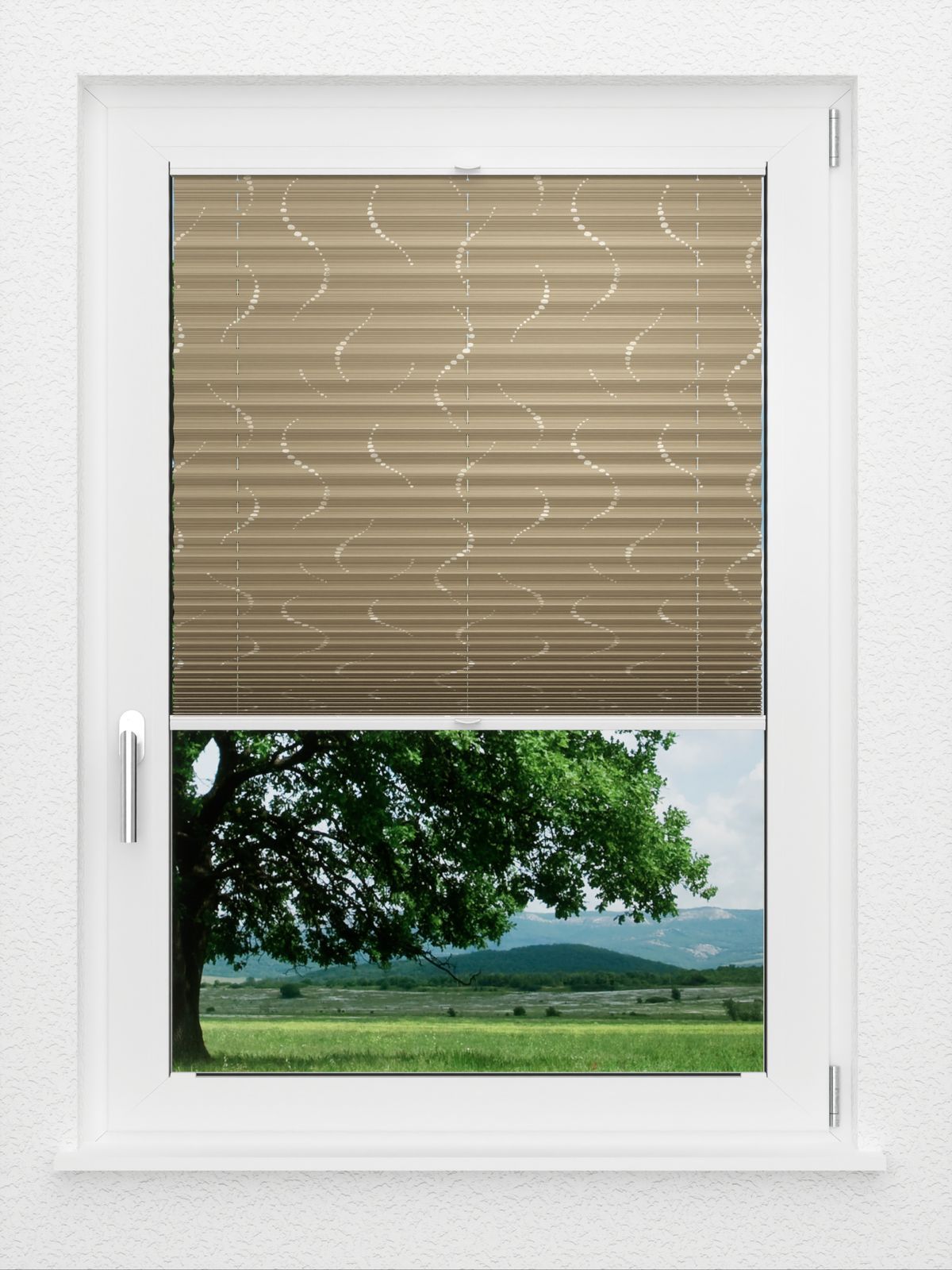 Detailansicht LYSEL HOME Plissee 318A Pearl String