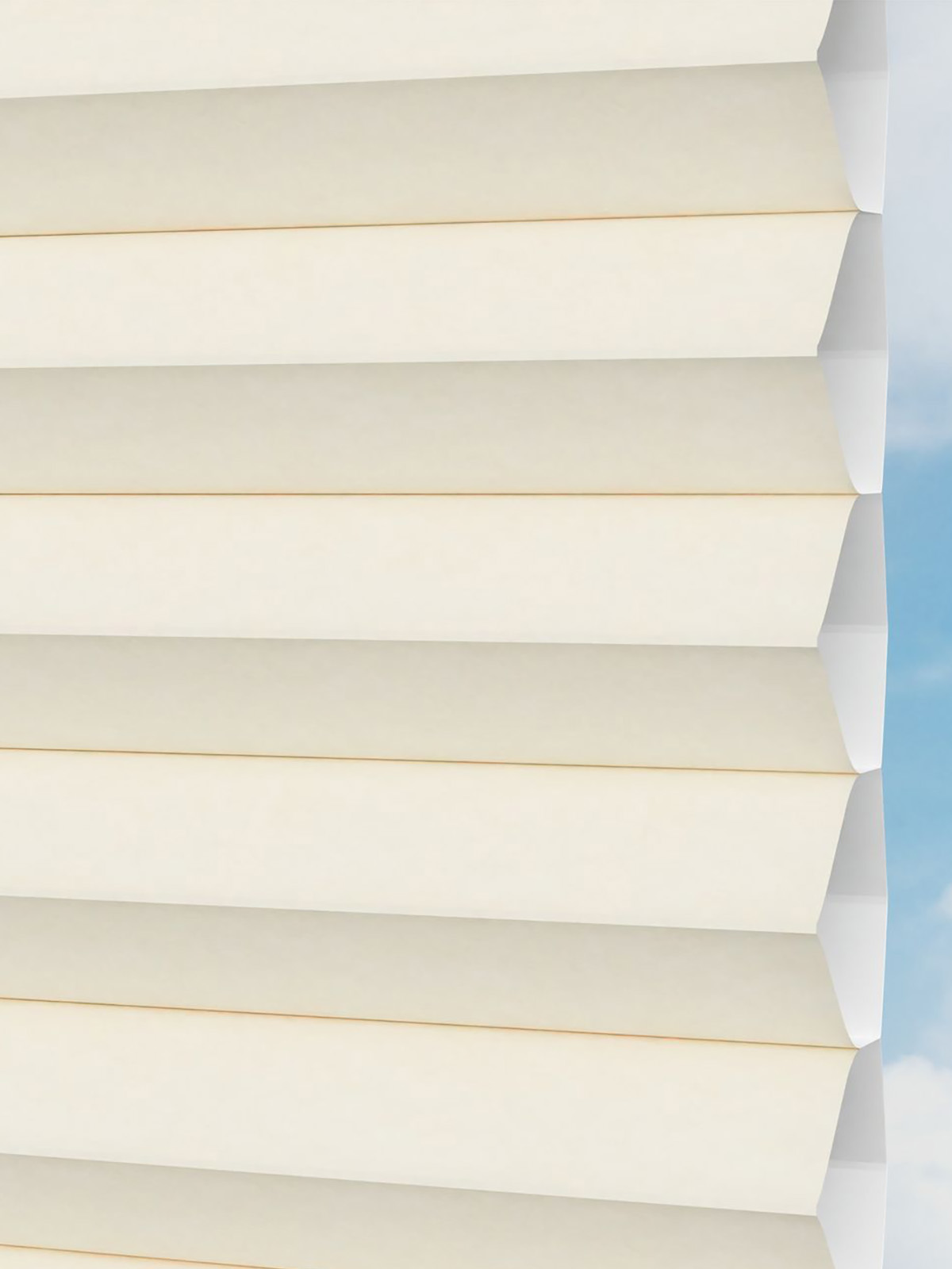 Detailansicht LYSEL HOME plissé nid d'ab. 013A Alba LI