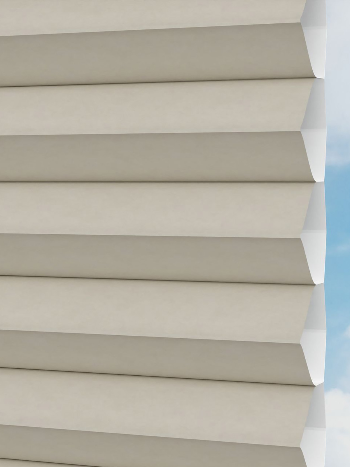 Detailansicht LYSEL HOME plissé nid d'ab. 001A Alba LI