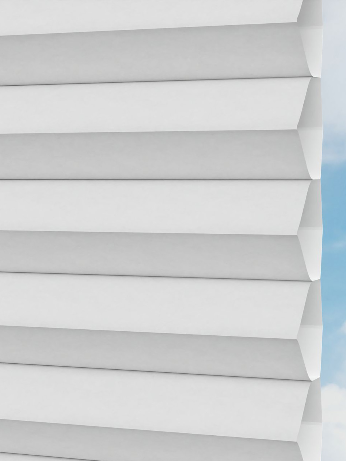 Detailansicht LYSEL HOME plissé nid d'ab. 003A Alba LI