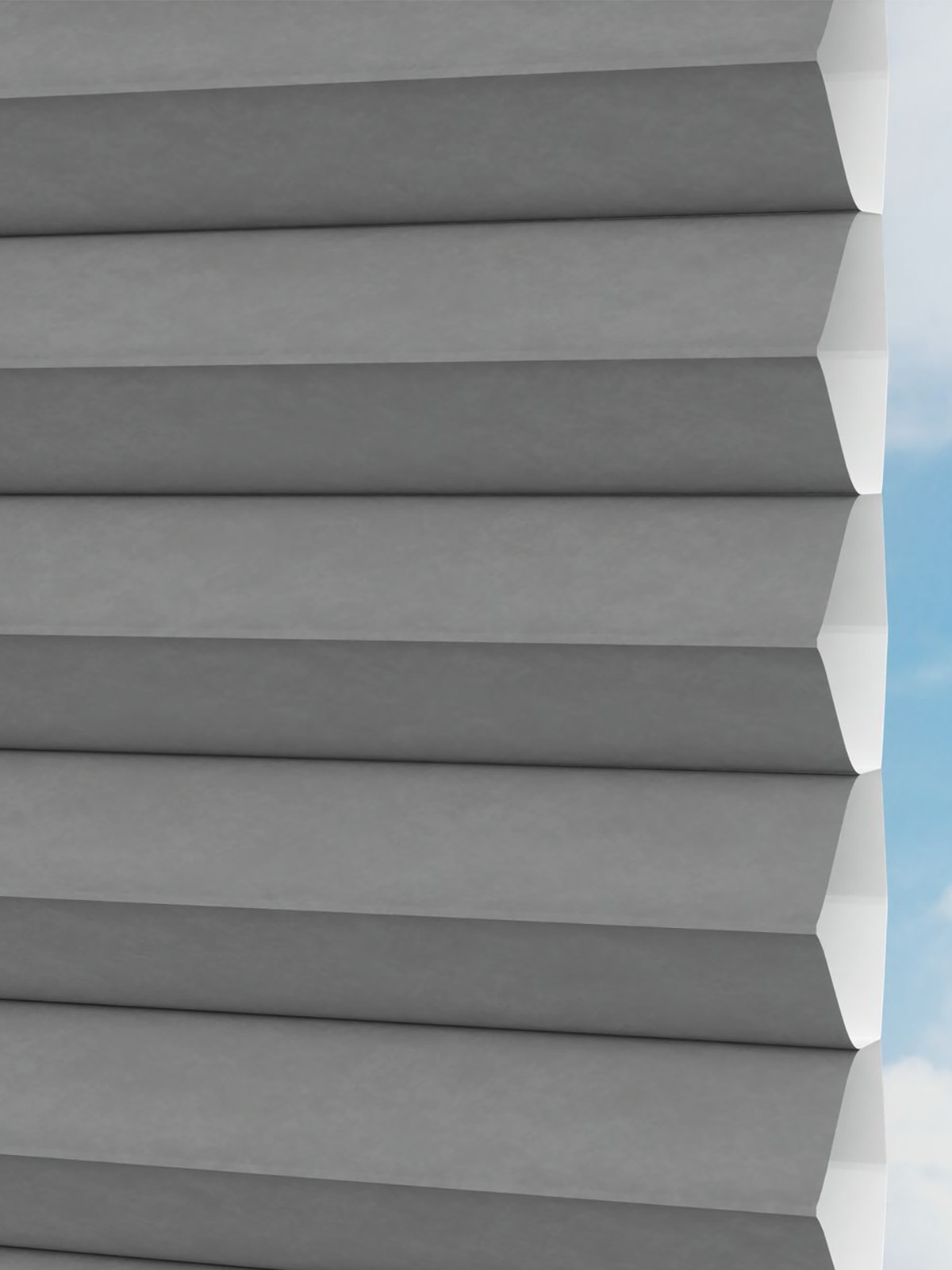 Detailansicht LYSEL HOME plissé nid d'ab. 007A Alba LI