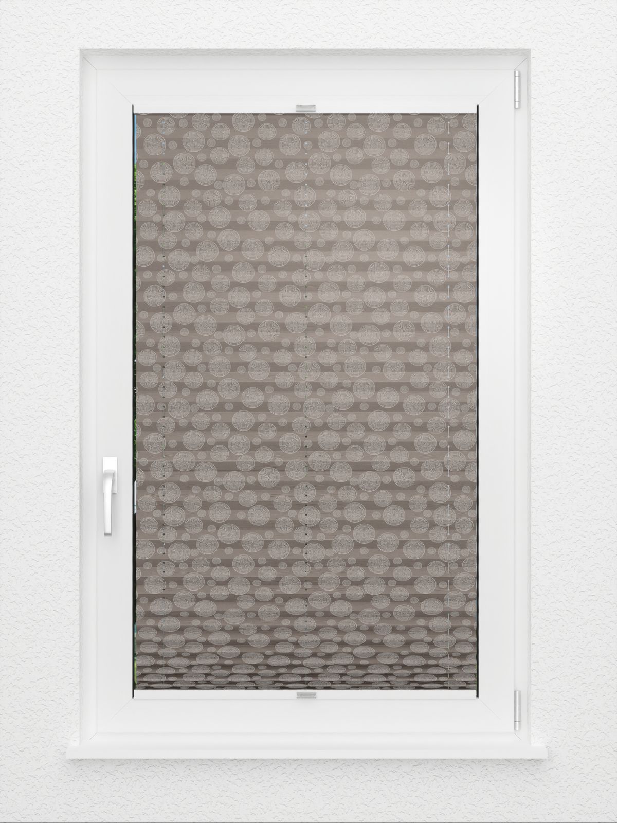 Detailansicht Plissé Glossy Circles 5709.0511
