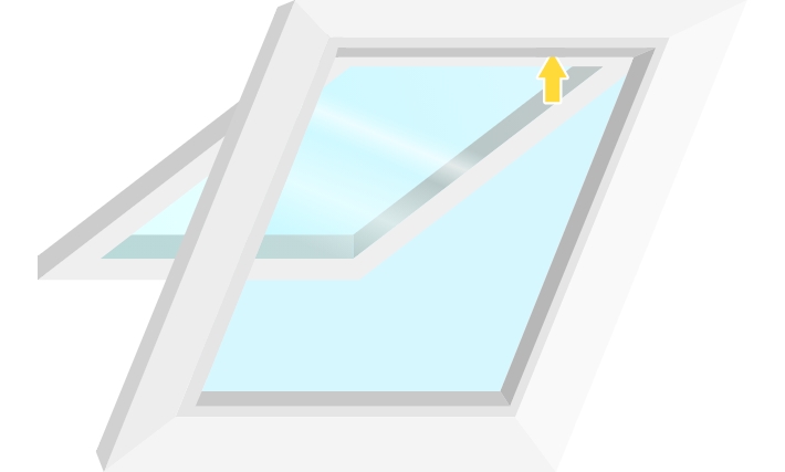 Position de la plaque signalétique Roto
